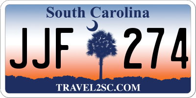 SC license plate JJF274