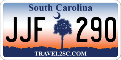SC license plate JJF290