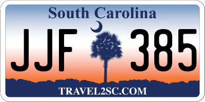 SC license plate JJF385