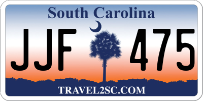 SC license plate JJF475