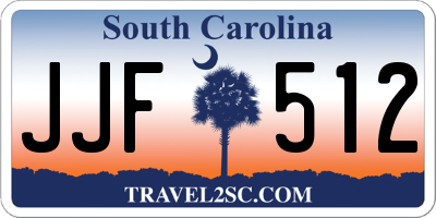 SC license plate JJF512