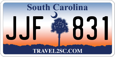 SC license plate JJF831