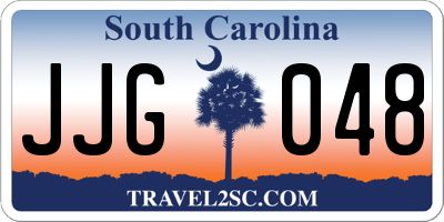 SC license plate JJG048