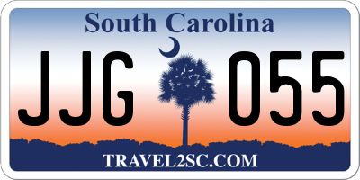 SC license plate JJG055