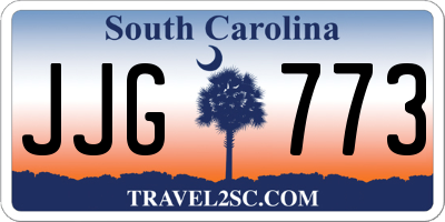 SC license plate JJG773