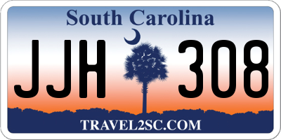 SC license plate JJH308