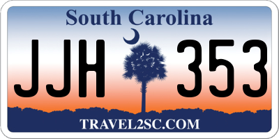 SC license plate JJH353