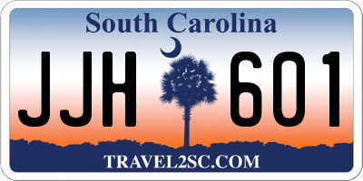 SC license plate JJH601