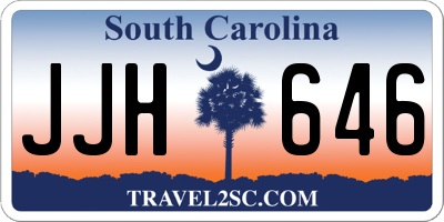 SC license plate JJH646