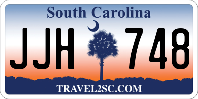 SC license plate JJH748