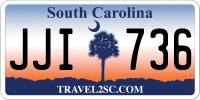 SC license plate JJI736