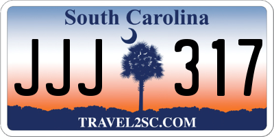 SC license plate JJJ317