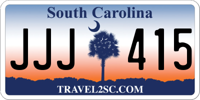 SC license plate JJJ415