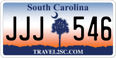 SC license plate JJJ546