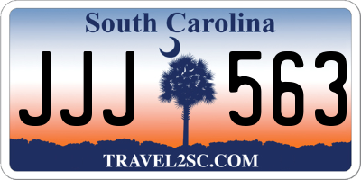 SC license plate JJJ563