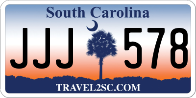 SC license plate JJJ578