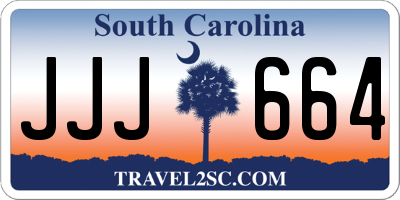 SC license plate JJJ664