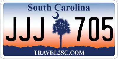 SC license plate JJJ705