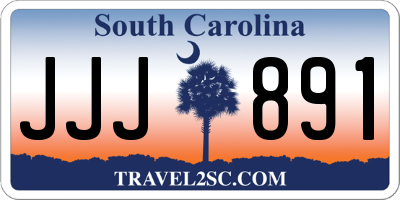 SC license plate JJJ891