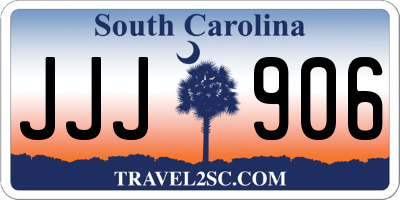 SC license plate JJJ906