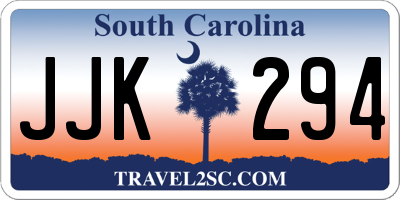 SC license plate JJK294