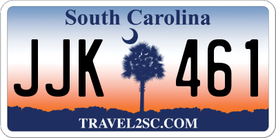 SC license plate JJK461