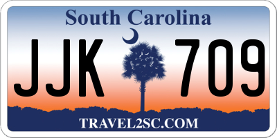 SC license plate JJK709