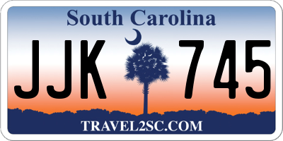 SC license plate JJK745