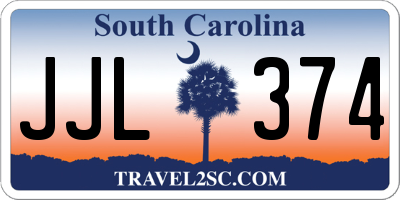 SC license plate JJL374