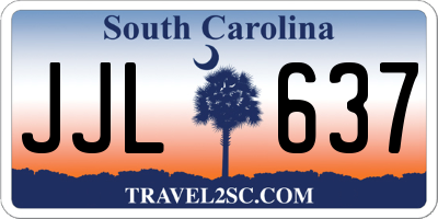 SC license plate JJL637