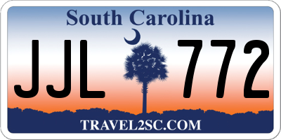 SC license plate JJL772