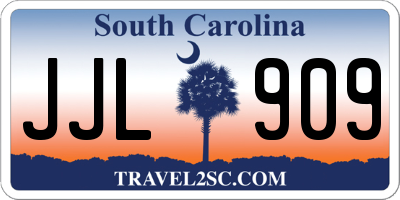 SC license plate JJL909