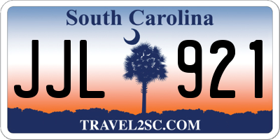 SC license plate JJL921