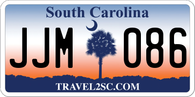 SC license plate JJM086