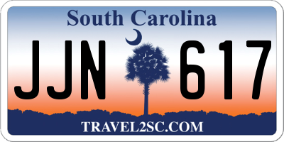 SC license plate JJN617