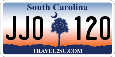SC license plate JJO120