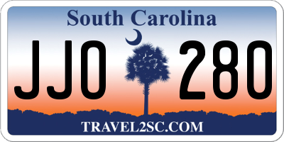 SC license plate JJO280