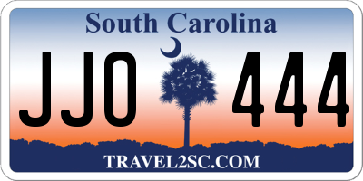 SC license plate JJO444