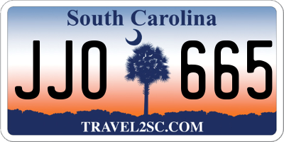 SC license plate JJO665