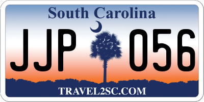 SC license plate JJP056