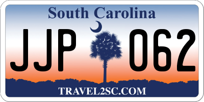 SC license plate JJP062
