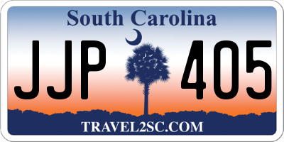 SC license plate JJP405