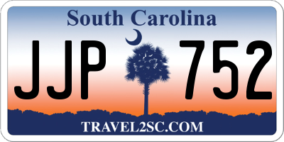 SC license plate JJP752