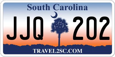 SC license plate JJQ202