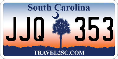 SC license plate JJQ353
