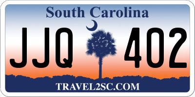 SC license plate JJQ402