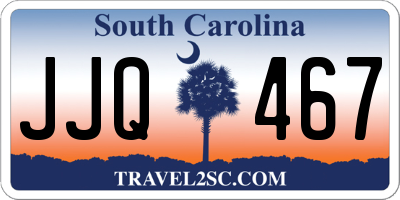 SC license plate JJQ467