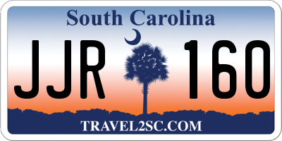 SC license plate JJR160