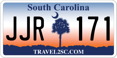 SC license plate JJR171