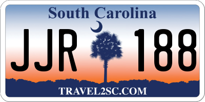SC license plate JJR188